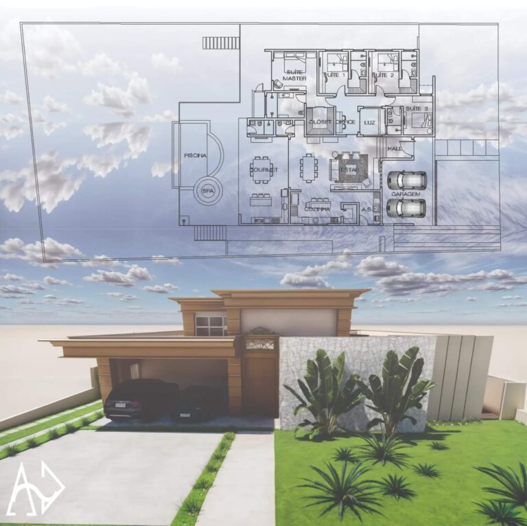 casa classica projeto residencial