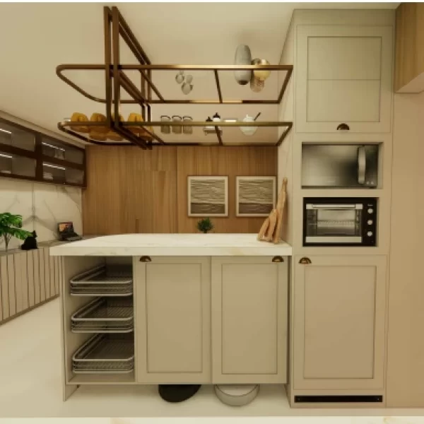 Balcão Apoio Cozinha - Residencial Domus