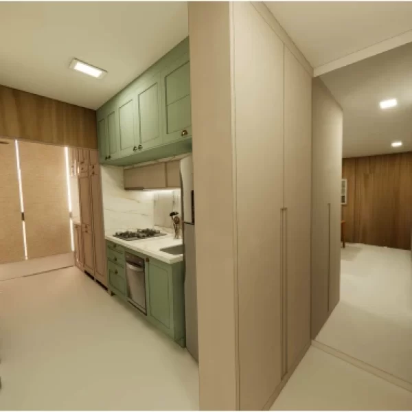 Cozinha e Área de Serviço - Residencial Domus