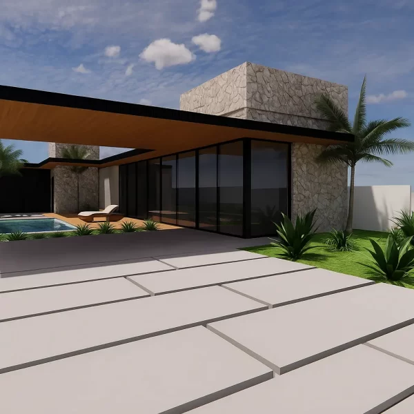 fachada casa moderna