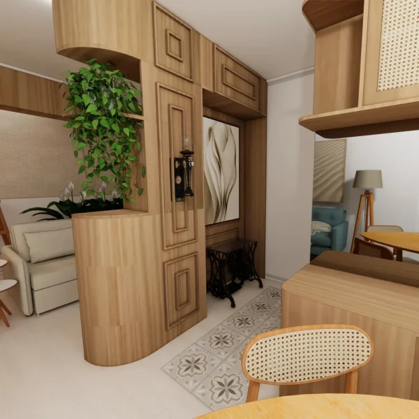 vile mediterrane - hall de entrada do apartamento